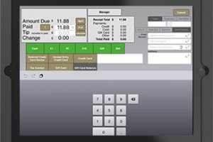 Pizza Restaurant POS software for iPad