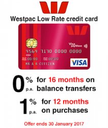 Westpac Low Rate Card